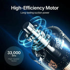 Powerful Cordless Handheld Vacuum / With LED Light and Fast-Charging Function / Portable Vacuum for Wet & Dry / Lightweight and Quiet