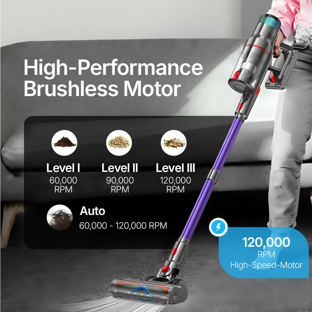 Cordless Vacuum V1 Ultra – Next-Gen 120,000 RPM Motor for Exceptional Performance